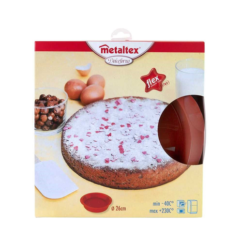 Metaltex Silicone Cake Mould Silicone 26 cm Brown 6"