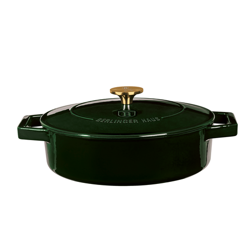 Berlinger Haus Emerald Cast Iron Shallow Pot 26 cm