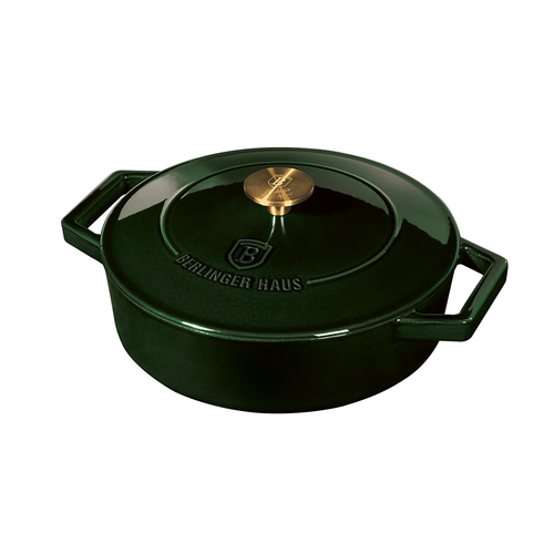 Berlinger Haus Emerald Cast Iron Shallow Pot 26 cm