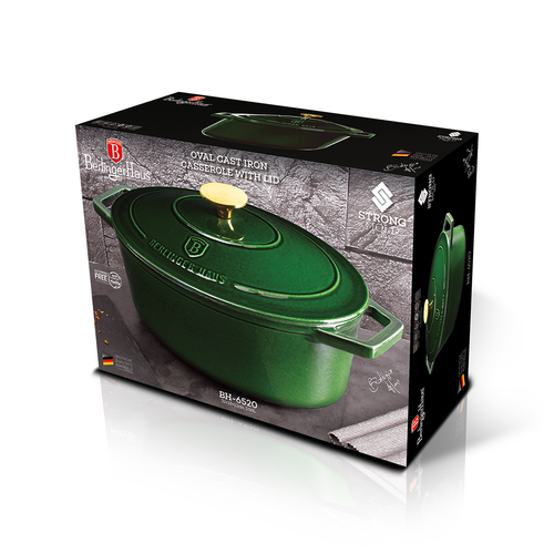 Berlinger Haus Emerald Cast Iron Oval Roaster 32 cm
