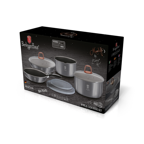 Berlinger Haus 9 Pieces Cookware Set Moonlight Collection