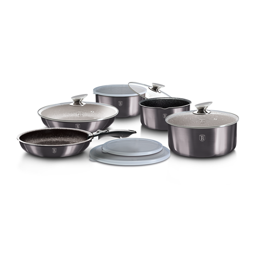 Berlinger Haus 12 Pieces Cookware Set Metallic Line Carbon Pro Collection