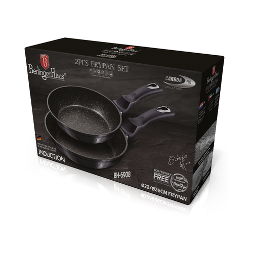 Berlinger Haus 2 Pieces Frypan Set Metallic Line Carbon Pro Collection