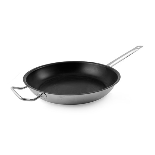 Kayalar Stainless Steel Non-Stick Frying Pan with Double Handle 10 Liter