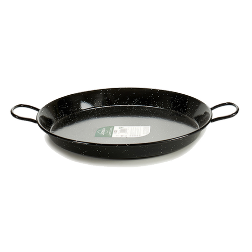 La Dehesa Enameled Steel Paella Pan 60 cm Black