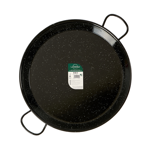 La Dehesa Enameled Steel Paella Pan 70 cm Black