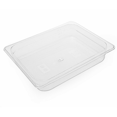 PC Plastic Transparent Half Size Food Pan 6.5 cm