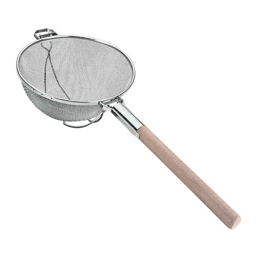 Metaltex Stainless Steel Tinned Strainer Wood Height 30 cm Brown