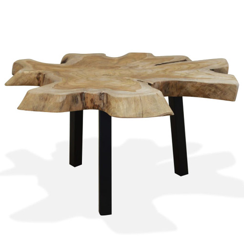 vidaXL Coffee Table Genuine Teak 80x70x38 cm