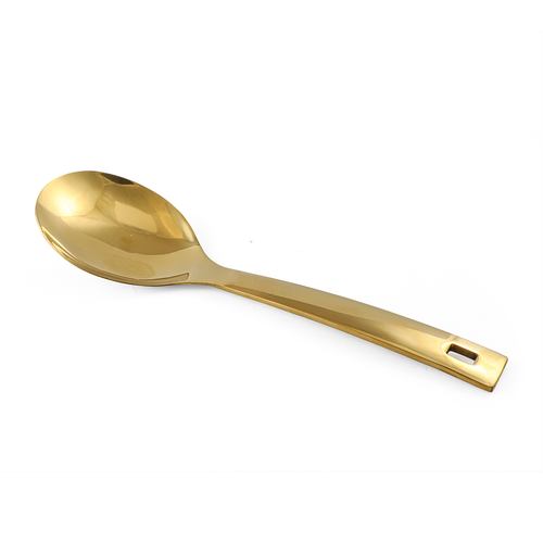 Stainless Steel Gold Serving Spoon 10"
