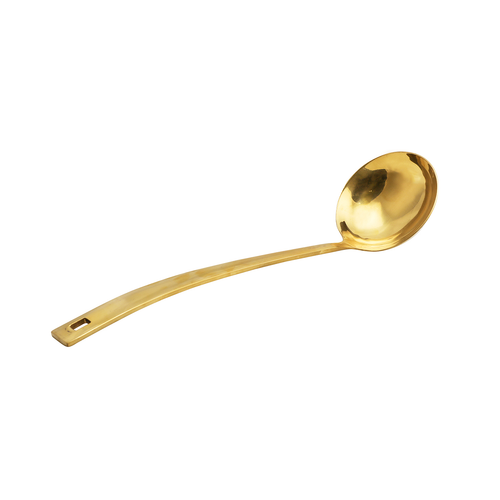 Stainless Steel Gold Ladle 13"