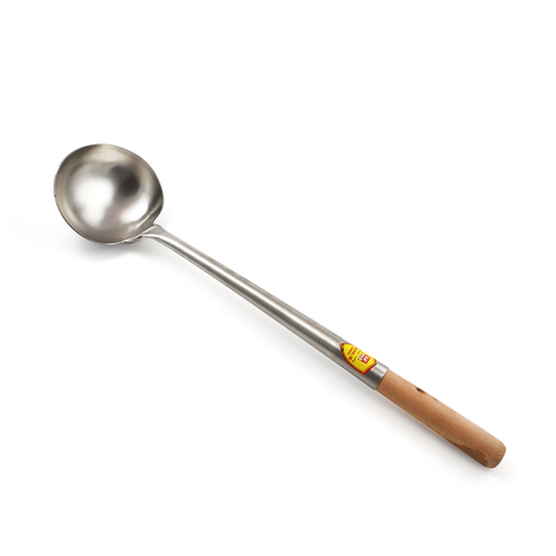 Stainless Steel Soup XXL Ladle Brown