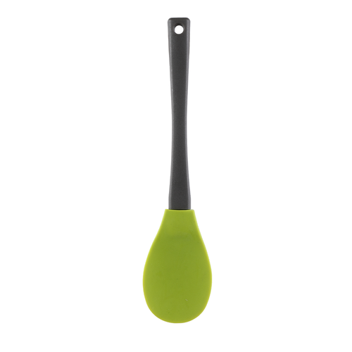 Vague Silicone Green Serving Spoon with Handle