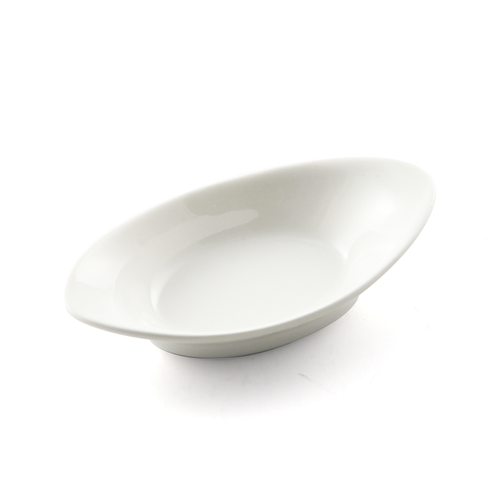Porceletta Ivory Porcelain Oval Dish 9 cm