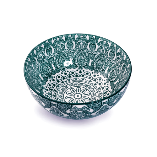Che Brucia Arabesque Green Porcelain Bowl 17.4 cm/ 7"