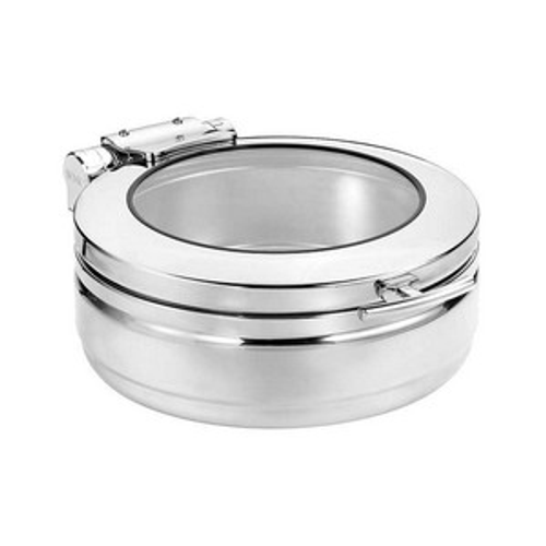 Stainless Steel Round Induction Small Chafing Dish with Glass Lid