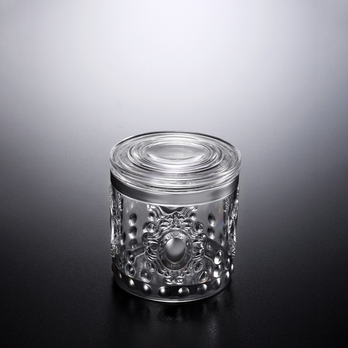 Vague Acrylic Silver Jar - Small