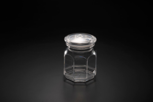 Vague Acrylic Clear Belly Jar Large