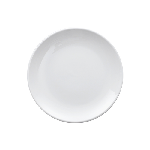 Porceletta Ivory Porcelain Rimmed Think Plate 7"