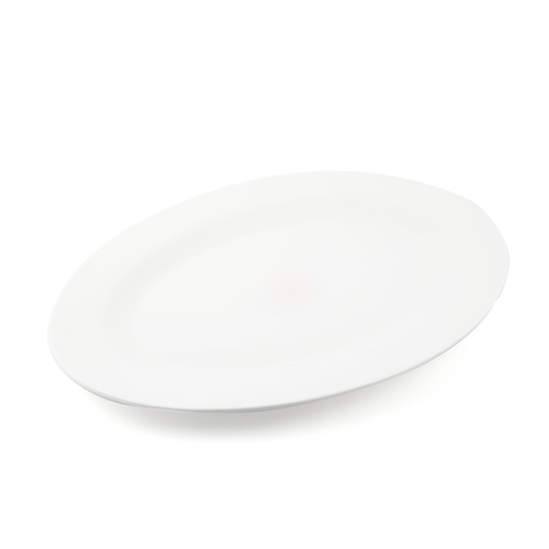 Porceletta Ivory Porcelain Oval Serving Plate 34.5 cm / 14"