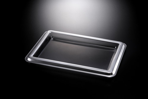 Vague Acrylic Tray Silver borde