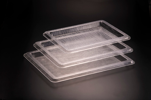 Vague Acrylic Bark Clear Tray 65 cm