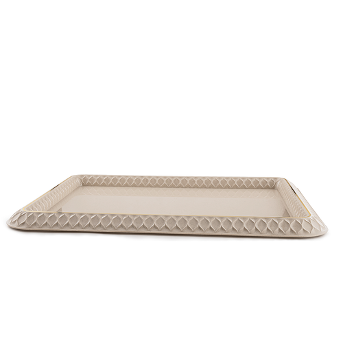 Rose Plastic Tray Beige 60 cm RS-2323