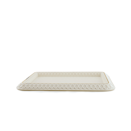 Rose Plastic Tray Slate Beige 49 cm RS-2323