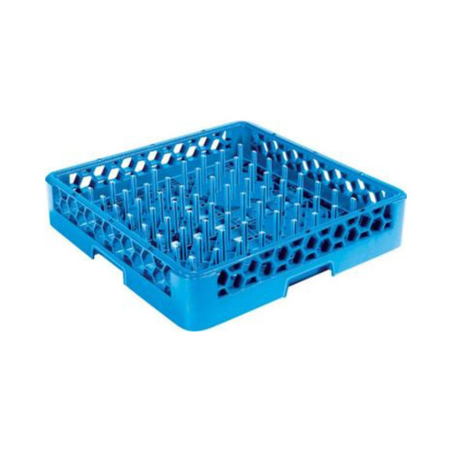 Jiwins Plastic 64-compartment Open Plate & Tray Rack Blue