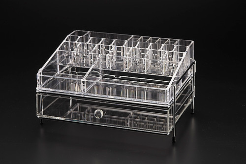 Vague Large Acrylic Cosmetic Jewelery Box 1 Drawer