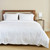 BedVoyage Melange viscose from Bamboo Cotton Duvet Cover, Queen - Snow