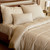 BedVoyage Melange viscose from Bamboo Cotton Duvet Cover, Queen - Sand