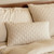 BedVoyage Melange viscose from Bamboo Cotton Quilted Decorative Pillow - Sand (sham with pillow insert)