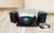 GPO RETRO Piccadily Stylish Turntable Bluetooth + 2 Speakers - Black