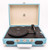 GPO Soho Vinyl Record Player + Built-in Speaker - Blue