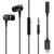 ENERGIZER UIL35 In-ear Wired Headphones 3.5mm Aux with Type-C Adapter - Black-Black / Earphones Wired / New