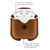 TWELVE SOUTH AirSnap Leather Protective Case for AirPods - Cognac