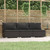 vidaXL 3-Seater Sofa with Cushions Black Poly Rattan