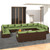 vidaXL 13 Piece Garden Lounge Set with Cushions Brown Poly Rattan