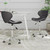 vidaXL Swivel Dining Chairs 2 pcs Grey Faux Leather