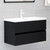 vidaXL Sink Cabinet Black 80x38.5x45 cm Engineered Wood