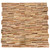 vidaXL 3D Wall Cladding Panels 10 pcs 1.08 m² Solid Teak Wood