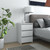 vidaXL Bed Cabinet White 40x35x62.5 cm Engineered Wood