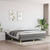 vidaXL Box Spring Bed Frame Dark Grey 180x200 cm Super King Fabric