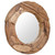 vidaXL Decorative Mirror Teak 80 cm Round