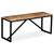 vidaXL Bench Solid Mango Wood 110x35x45 cm