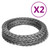 vidaXL Razor Wires Helical Wire Rolls 2 pcs Galvanized Steel 60 m