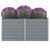 vidaXL Raised Garden Bed 160x80x77 cm Galvanised Steel Grey