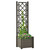 vidaXL Garden Planter with Trellis 43x43x142 cm PP Anthracite