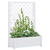 vidaXL Garden Planter with Trellis 100x43x142 cm PP White